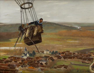 A French Military Balloonist, 1880s